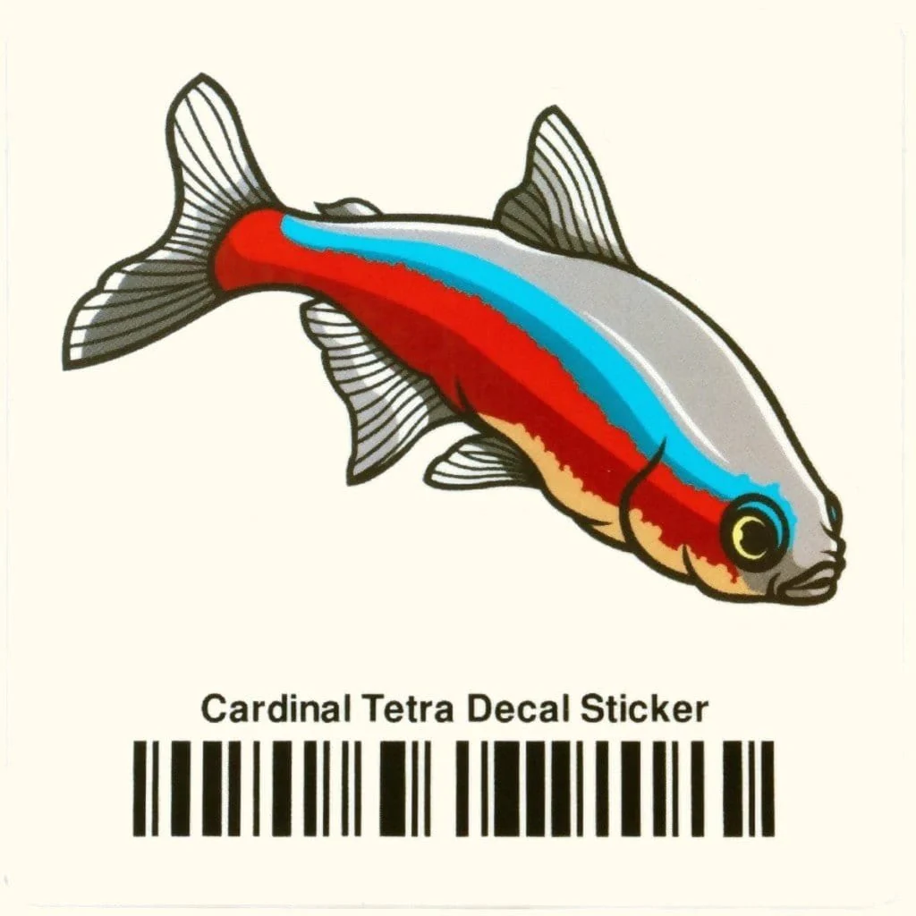 Cardinal Tetra Decal Sticker